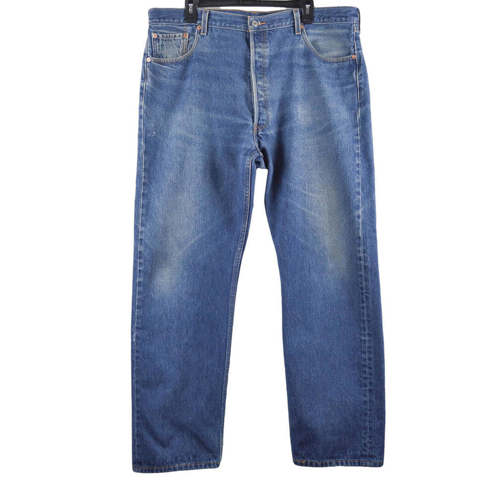 Levis 501XX Button Fly Jeans Mens Size 40X31 Original Fit Straight Leg Denim